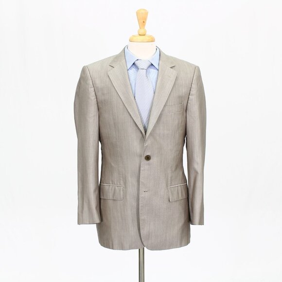 SARAR 40S Gray Solid 2-Button Sport Coat Blazer Jacket B496 - Picture 1 of 11